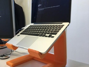 macbook stand computer retina pro 3d print model - Mito3D