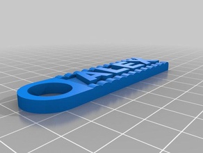 copia de la lección clave anillo letras resultado 3d impresión 3d print model - Mito3D