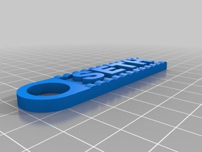 kopyala ders Anahtarlık mektup sonucu 3d baskı 3d print model - Mito3D