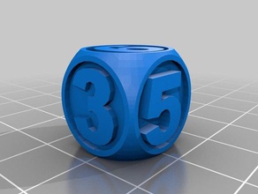 noahs 6 doppelseitigen Würfel 3d drucken 3d print model - Mito3D