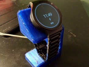 minimalistische huawei watch-Ladestation mk 2 Mode huawei-Uhr stehen openscad 3d print model - Mito3D