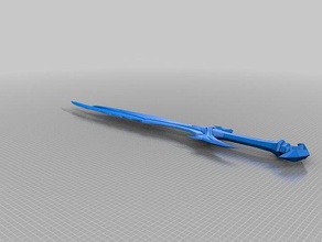 daedric greatsword toy game accessories daedra sword elder scrolls skyrim weapon 3d print model - Mito3D