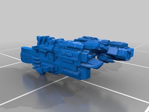 corvetta hms rising star i veicoli divertente modello scifi nave spazio astronave giocattolo 3d print model - Mito3D