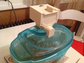 alimentador de peces las mascotas arguino barrena automático la electrónica sin soldadura 3d print model - Mito3D