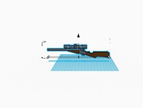rifle de francotirador 3d impresión 3d print model - Mito3D