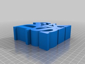 masa heykeller özelleştirilmiş 3d print model - Mito3D