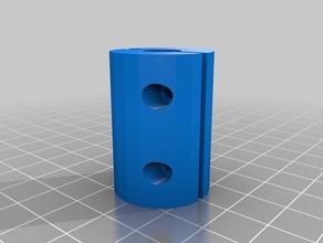 5mm 38 inch coupler parts customized 3d print model - Mito3D