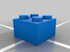 lego models 4x4 legos brick compatible square 3d print model - Mito3D