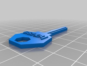 Haus-Schlüssel Haushalt versorgt angepasst 3d print model - Mito3D