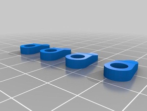 m3d glass bed retainer clips printer parts 3d print model - Mito3D