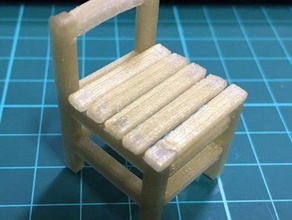 antik-Kind-Schule Stuhl Modell Möbel 3d print model - Mito3D