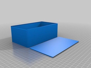 large parametric rounded sliding top box containers customized 3d print model - Mito3D
