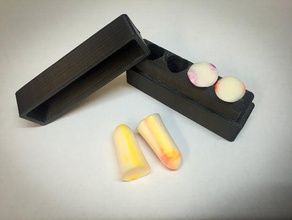 foam ear plug case organization 3d print model - Mito3D