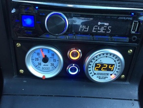 miata gauge panel v3 v4 automotive boost gauges mazda na racecar turbo turbocharger 3d print model - Mito3D