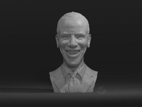 barak obama 3d drucken 3d print model - Mito3D