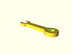 parametric wrench fixed hand tools customizer openscad 3d print model - Mito3D