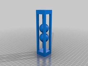 meine angepasste Bälle Käfig drehen interactive Kunst 3d print model - Mito3D