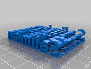mesut stéréo texte sculptures personnalisé 3d print model - Mito3D