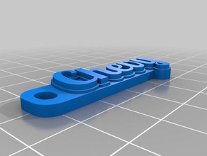 chevy01 de porte-clés personnalisé 3d print model - Mito3D