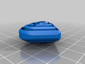 rayas corazón collar de la moda personalizado 3d print model - Mito3D