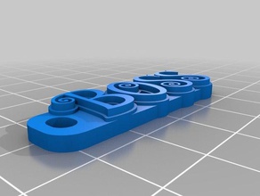 meine angepasste multiline-tag Schlüsselanhänger 3d print model - Mito3D