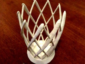 lace penholder cup office 3d print model - Mito3D