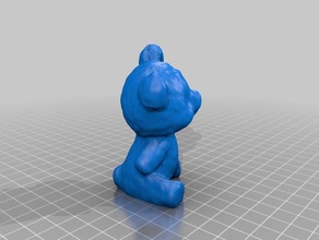 urso do bebê acenando varreduras réplicas makerbotdigitizer 3d print model - Mito3D