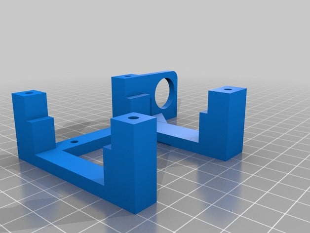 mk9 autolevel 18mm fan desteği monte edin 3d yazıcı parçalar alanında mk8 prusa i3 x ekseni 3D print model - Mito3D