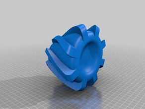gear vase 3d printing 3d print model - Mito3D