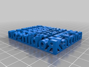 katrina stereo-text Skulpturen angepasst 3d print model - Mito3D