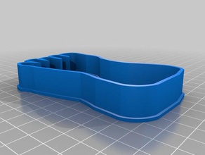 foot book cookie cutter household supplies 3d print model - Mito3D