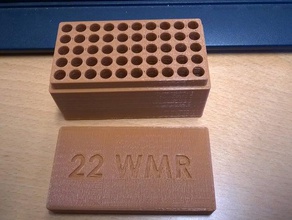 ammobox 22wmr tool holders boxes ammunition box 3d print model - Mito3D
