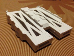 tri-rail roughtcut outros nerf espingardas brinquedo jogo os acessórios blaster dart titular 3d print model - Mito3D