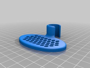 soapshelf 18-19 mm pole bathroom hand soap holder tray 3d print model - Mito3D