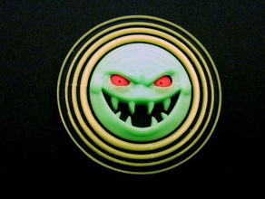 evil happy face coins badges sad 3d print model - Mito3D
