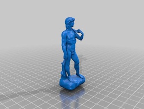 david statue fest Skulpturen 3d print model - Mito3D
