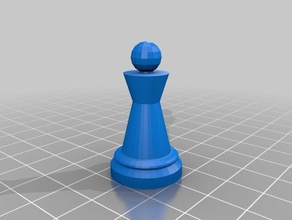copy lesson chess pawn result 3d printing 3d print model - Mito3D