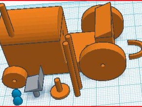 hard difficulty put together tractor 3d printing 3d print model - Mito3D