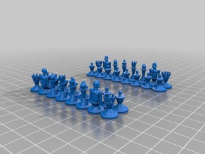 satranç seti 3d baskı 3d print model - Mito3D