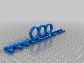 maker bot pugno di ferro anelli personalizzato 3d print model - Mito3D
