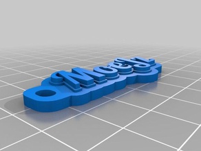 a chave pessoal de marca chaveiros personalizado 3d print model - Mito3D