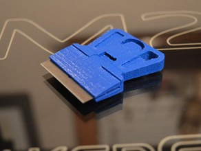mini Rasierklinge Schaber 3d Drucker - Zubehör mini-scraper razor blade holder 3d print model - Mito3D