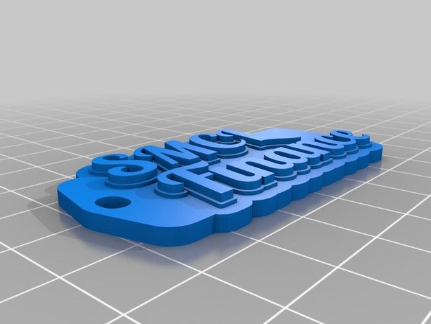 finanças marca chaveiros personalizado 3D print model - Mito3D