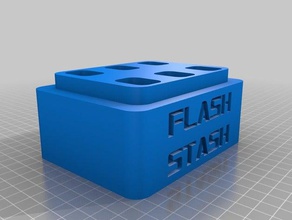flash stash Container 3d print model - Mito3D