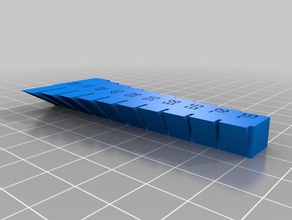 mi personalizar el voladizo de la impresión prueba 3d pruebas 3d print model - Mito3D
