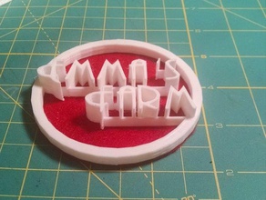 farm segno open house di progetto i segni loghi 3d print model - Mito3D