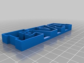 mi texto personalizado de almacenamiento esculturas 3d print model - Mito3D