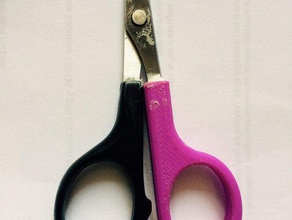impugnatura forbici scissors replacement parts 3d print model - Mito3D