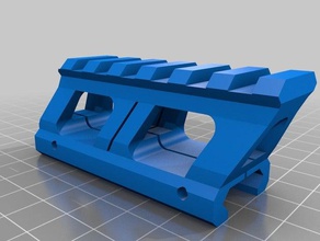 picatinny rail riser de 20 mm esporte ao ar livre airsoft monte paintball reddot 3d print model - Mito3D