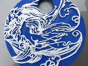 mermaid medallion accessories embossed undine 3d print model - Mito3D